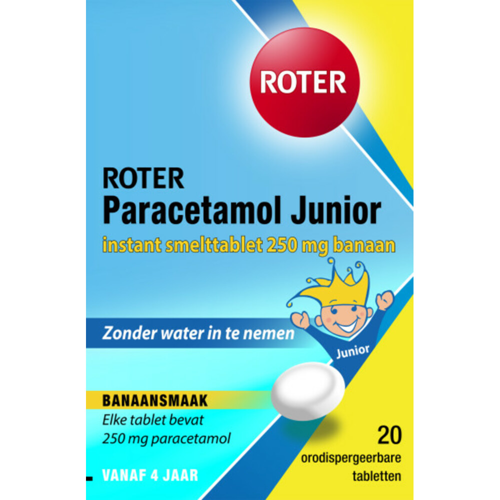 Roter Paracetamol 250 mg Junior 20 smelttabletten