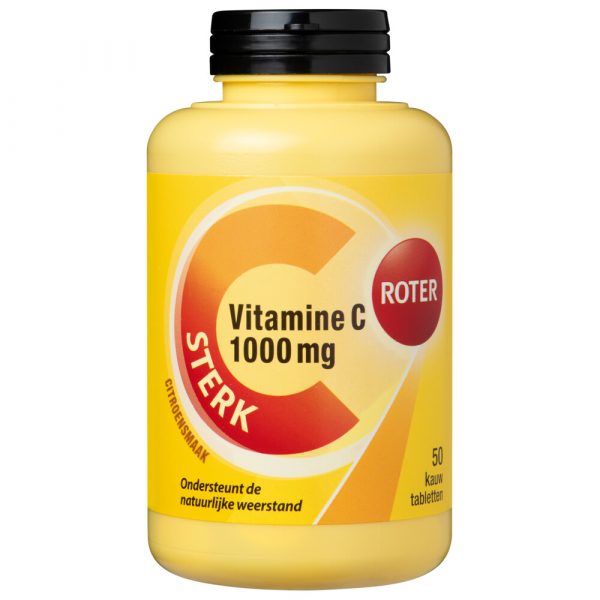 2x Roter Vitamine C 1000 mg Forte Citroen 50 kauwtabletten