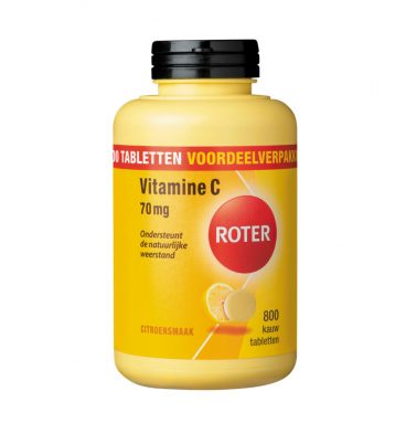 2x Roter Vitamine C 70 mg Citroen 800 kauwtabletten