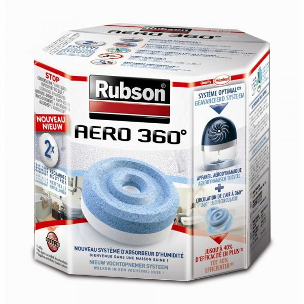 Rubson Vochtopnemer AERO 360 Navulling 2x 450 gram