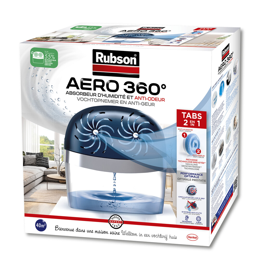 6x Rubson Vochtopnemer Aero 360°