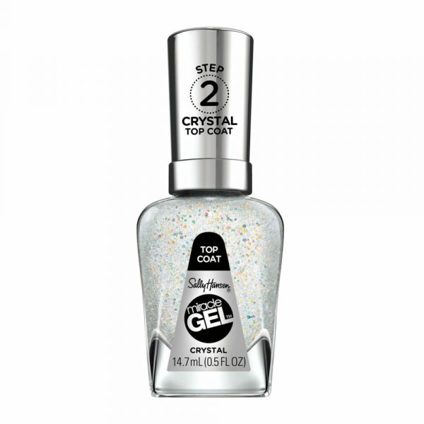 2x Sally Hansen Miracle Gel Nagellak 105 Crystal Top Coat 14.7 ml