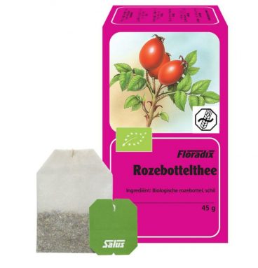 3x Salus Floradix Biologische Theezakjes Rozebottel 15 zakjes