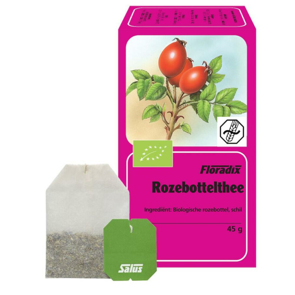 3x Salus Floradix Biologische Theezakjes Rozebottel 15 zakjes