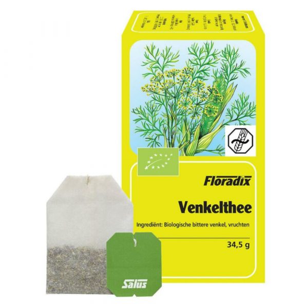 3x Salus Floradix Biologische Theezakjes Venkel 15 zakjes