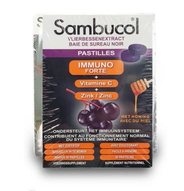 Sambucol Actie DUO verpakking Sambucol original + gratis pastilles 1 pakket