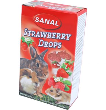 Sanal Knaagdier Snoepjes Aardbei 45 gr