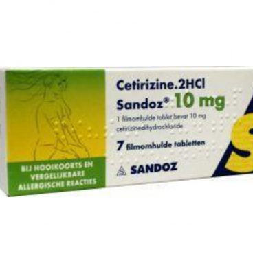 Sandoz Cetirizine 10 mg 7 tabletten