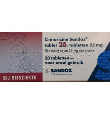 Sandoz Cinnarizine 25mg 30 tabletten