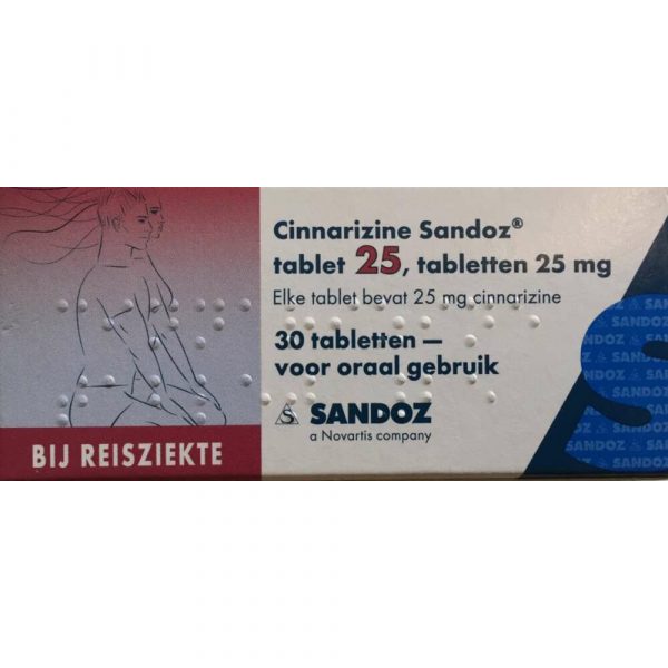 Sandoz Cinnarizine 25mg 30 tabletten