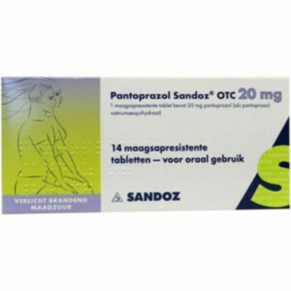 Sandoz Pantoprazol OTC 20 mg 14 stuks