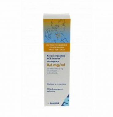 Sandoz Xylometazoline 0.05% spray 10 ml