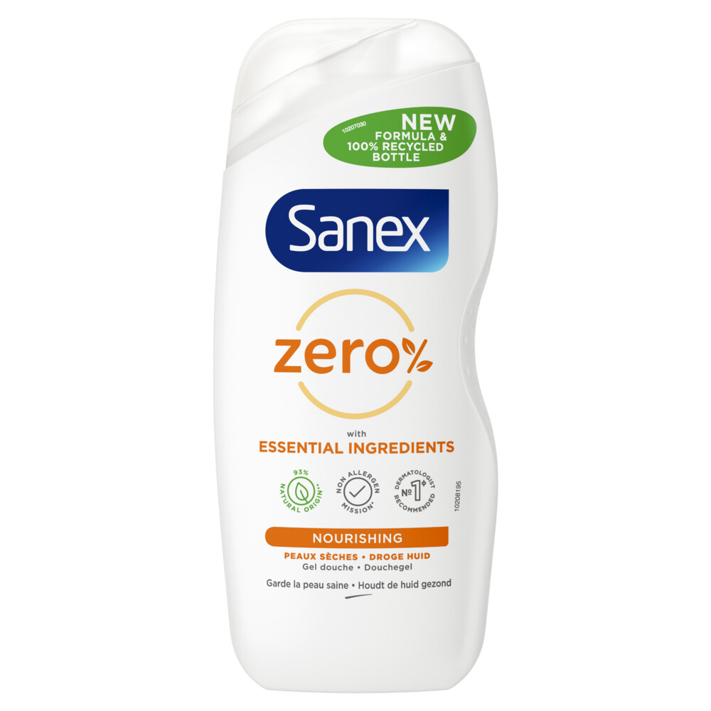 6x Sanex Douchegel Zero% Dry Skin 250 ml