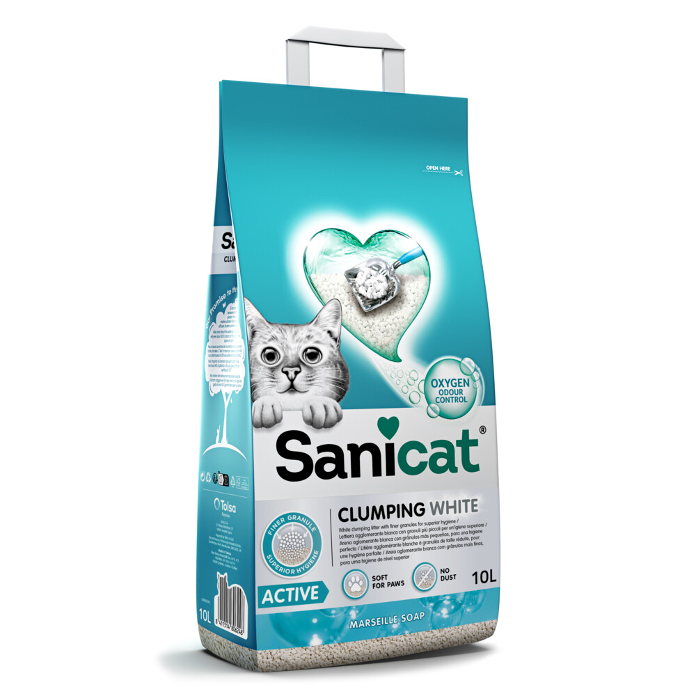 Sanicat Clumping White Active Marseille Soap 10 liter