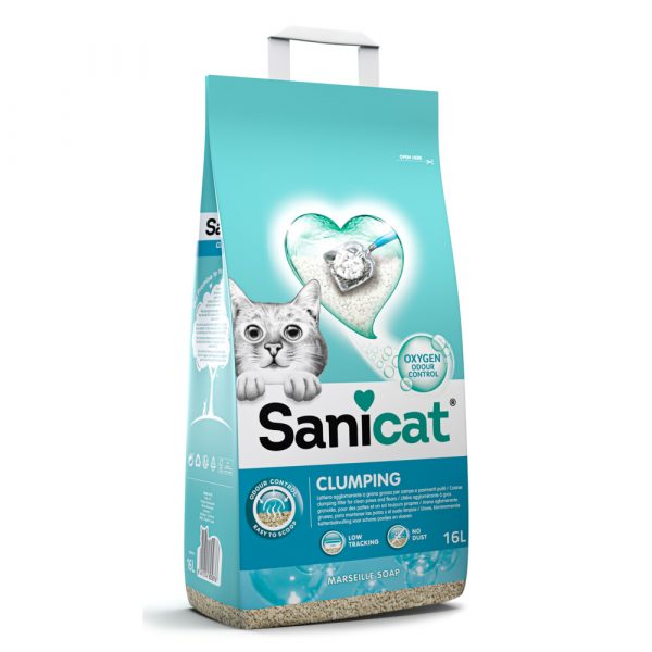 Sanicat Kattenbakvulling Marseille Soap 16 liter