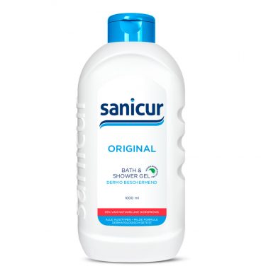 4x Sanicur Bad en Douchegel Original 1000 ml