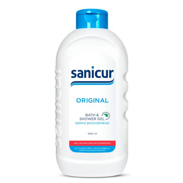 4x Sanicur Bad en Douchegel Original 1000 ml