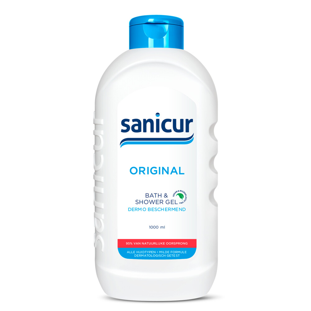 4x Sanicur Bad en Douchegel Original 1000 ml