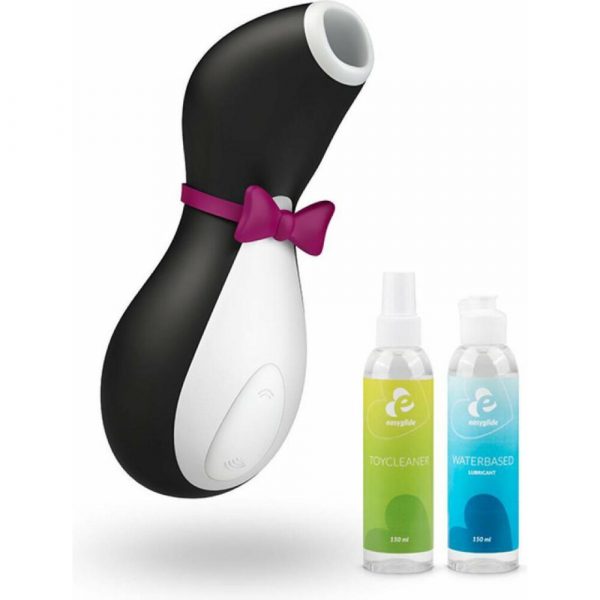 Satisfyer Pro Penguin Next Generation met EasyGlide Glijmiddel en Toy cleaner Pakket