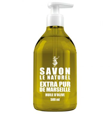 8x Savon Le Naturel Handzeep Olijfolie Extra Pur van Marseille 500 ml