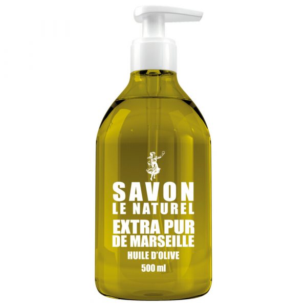 8x Savon Le Naturel Handzeep Olijfolie Extra Pur van Marseille 500 ml