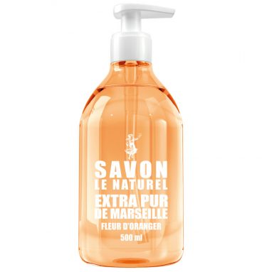 8x Savon Le Naturel Handzeep Oranjebloesem Extra Pur van Marseille 500 ml