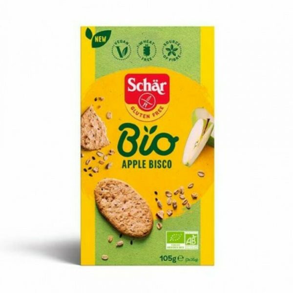 3x Schar Bio Apple Bisco 105 gr