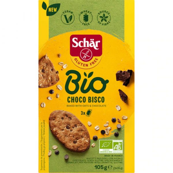 3x Schar Bio Choco Bisco 105 gr