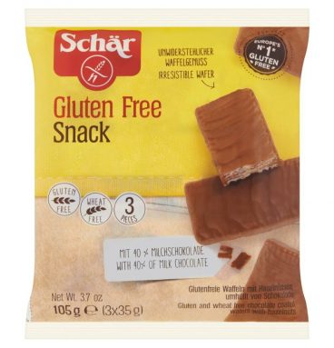 3x Schar Snack Chocowafel 105 gr