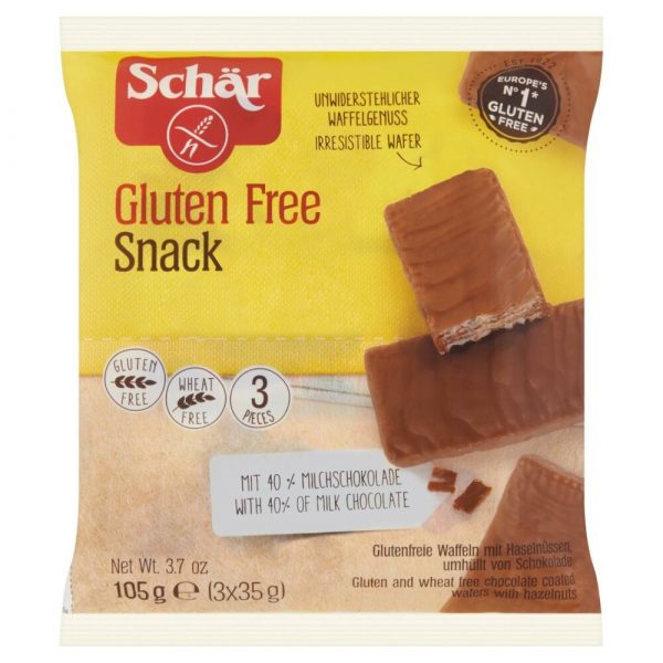 3x Schar Snack Chocowafel 105 gr