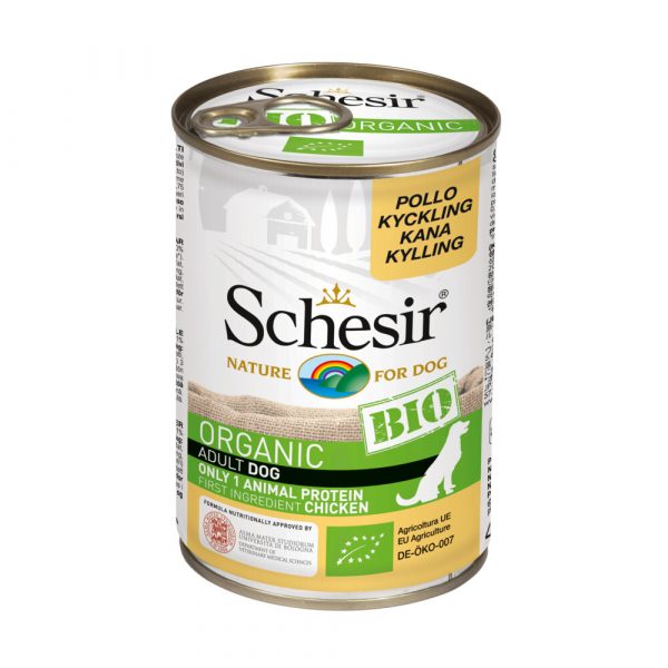 6x Schesir Hondenvoer Bio Kip 400 gr