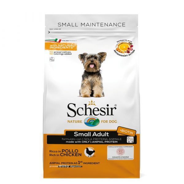 6x Schesir Hondenvoer Dry Small Kip 2 kg