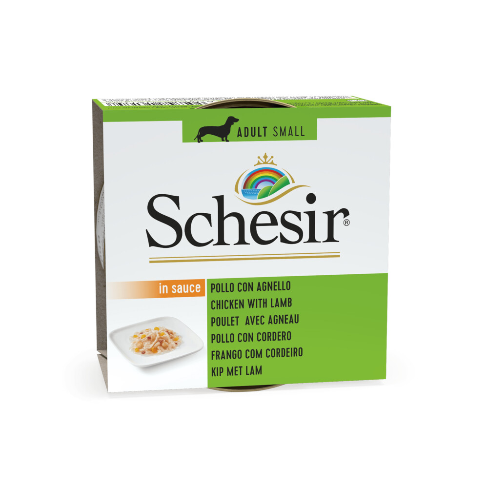 14x Schesir Hondenvoer Kip Lam in Saus 85 gr