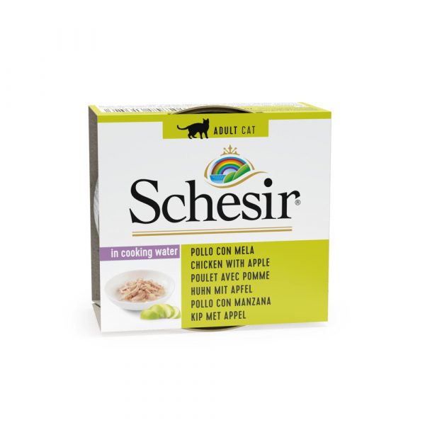 14x Schesir Kat Kip - Appel 75 gr