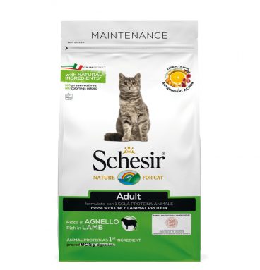 8x Schesir Kattenvoer Dry Maintenance Lam 400 gr