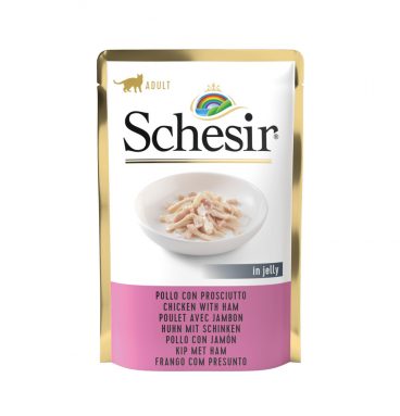 Schesir Kattenvoer Kip - Ham in Gelei 85 gr