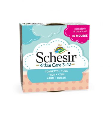 Schesir Kattenvoer Kitten 3-12 Tonijn in Mousse 85 gr