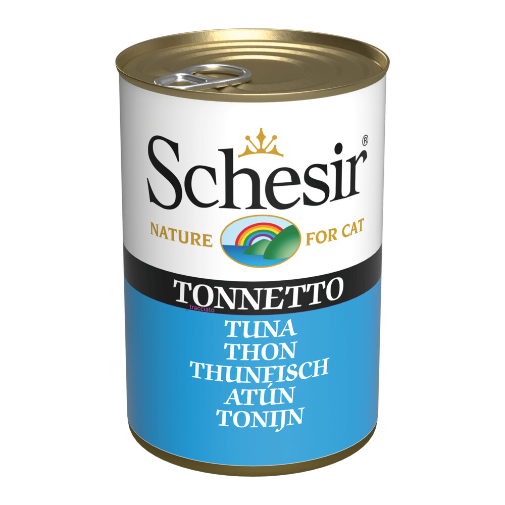 24x Schesir Kattenvoer Tonijn 140 gr