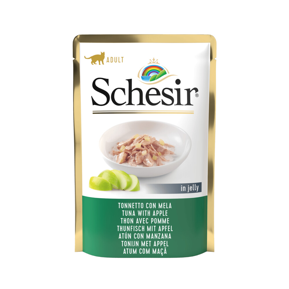 Schesir Kattenvoer Tonijn - Appel in Gelei 85 gr