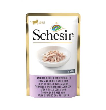 Schesir Kattenvoer Tonijn - Kip - Ham in Gelei 85 gr