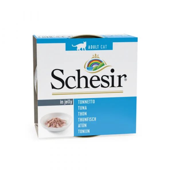 14x Schesir Kattenvoer Tonijn in Gelei 85 gr