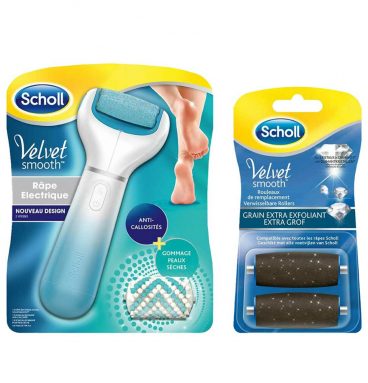 Scholl Elektrische Voetvijl Velvet Smooth en Navulling Extra Grof Pakket