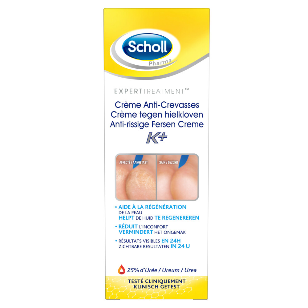 6x Scholl Hielkloven Crème Active Care K+ 60 ml