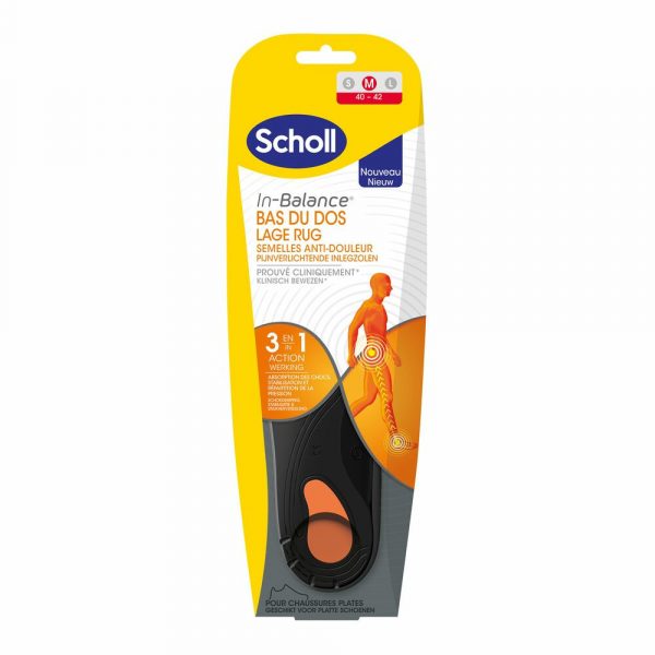 2x Scholl In Balance Inlegzolen Lage Rug Medium (Maat 40-42)