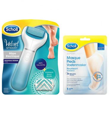 Scholl Velvet Smooth Voetvijl en Expert Care Voetenmasker Pakket