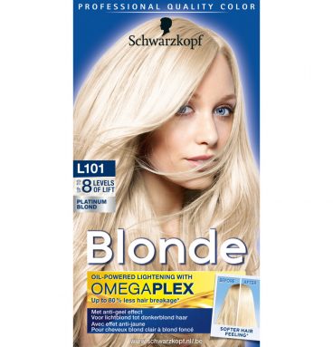 3x Schwarzkopf Platinum Blond Permanente Blondering L101