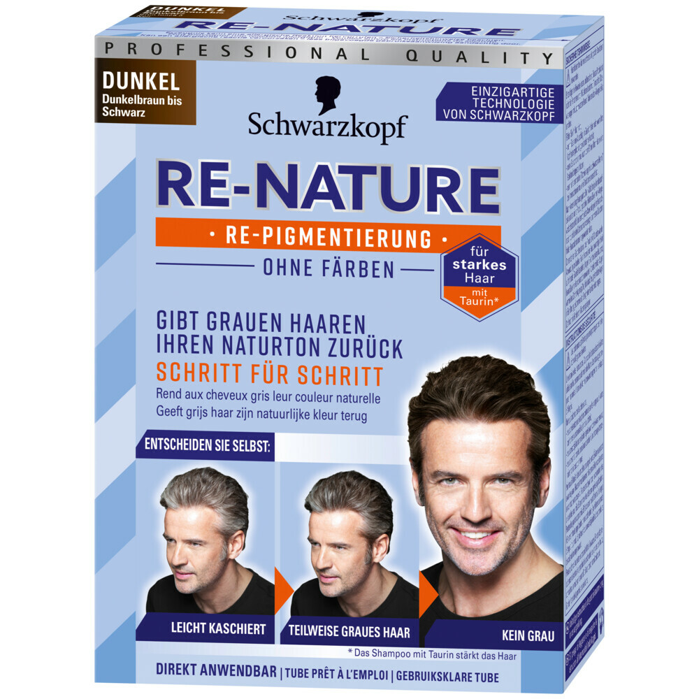 Schwarzkopf Re-Nature Man Donkerbruin tot Zwart