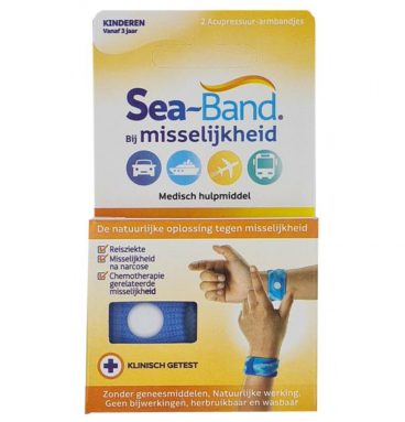 Sea Band Polsband Bij Misselijkheid Kinderen Blauw 1 paar