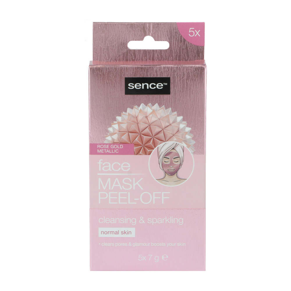 96x Sence Gezichtsmasker Peel-off Rose Goud 5 stuks