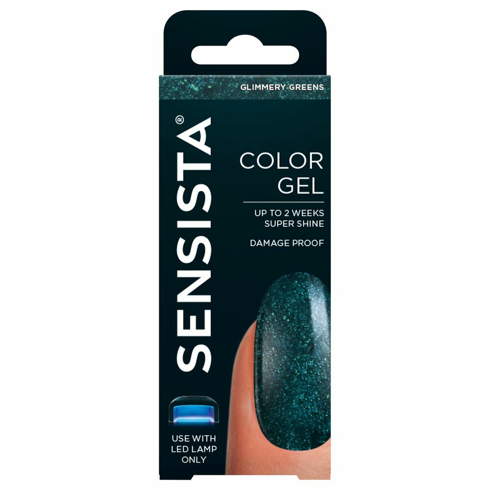 6x Sensista Color Gel Glimmery Greens 7